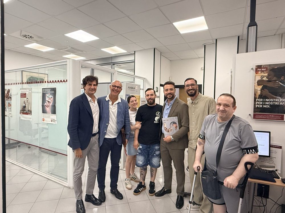 Giorgio Formisano con i suoi clienti